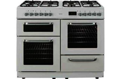 Bush BCLU100DFW Dual Fuel Range Cooker- White/Ins/Del/Rec